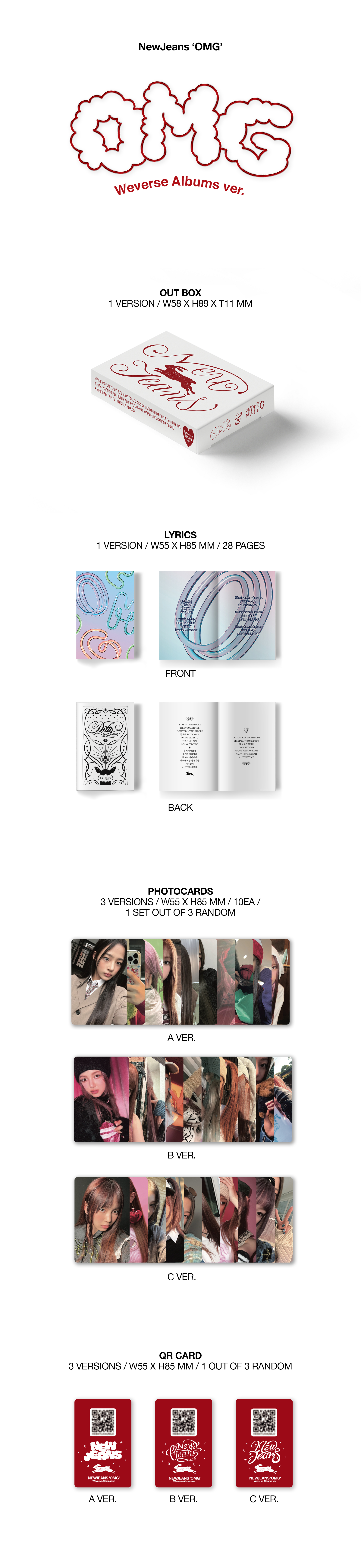 NEW JEANS - OMG (WEVERSE ALBUMS Ver.)